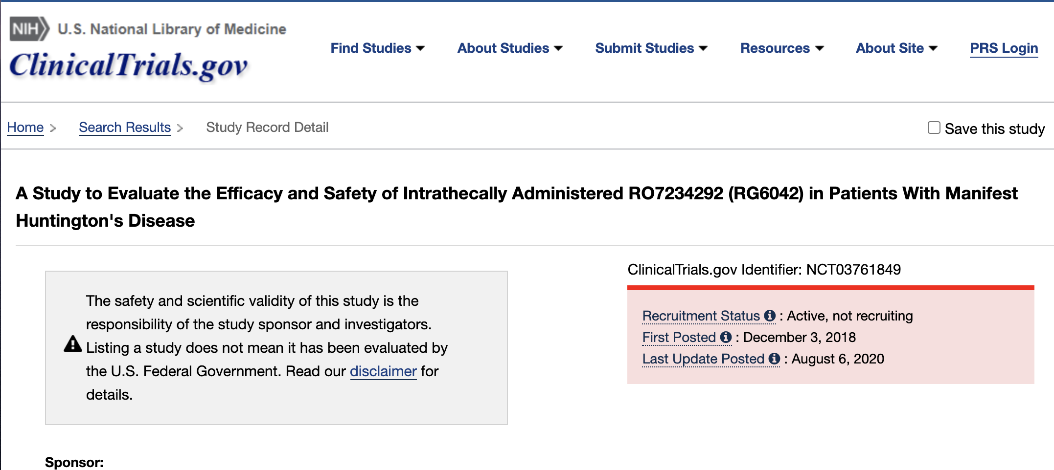 https://clinicaltrials.gov/ct2/show/study/NCT03761849