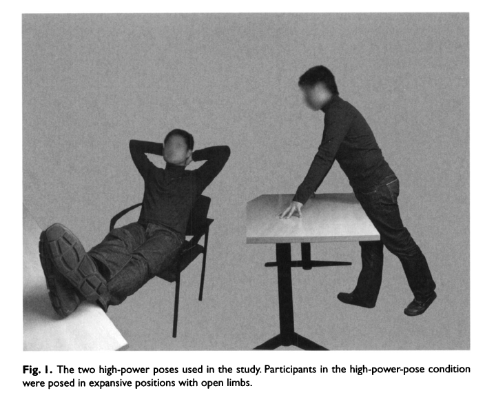High power poses. Figure 1 from [@Carney2010-gq](http://dx.doi.org/10.1177/0956797610383437)